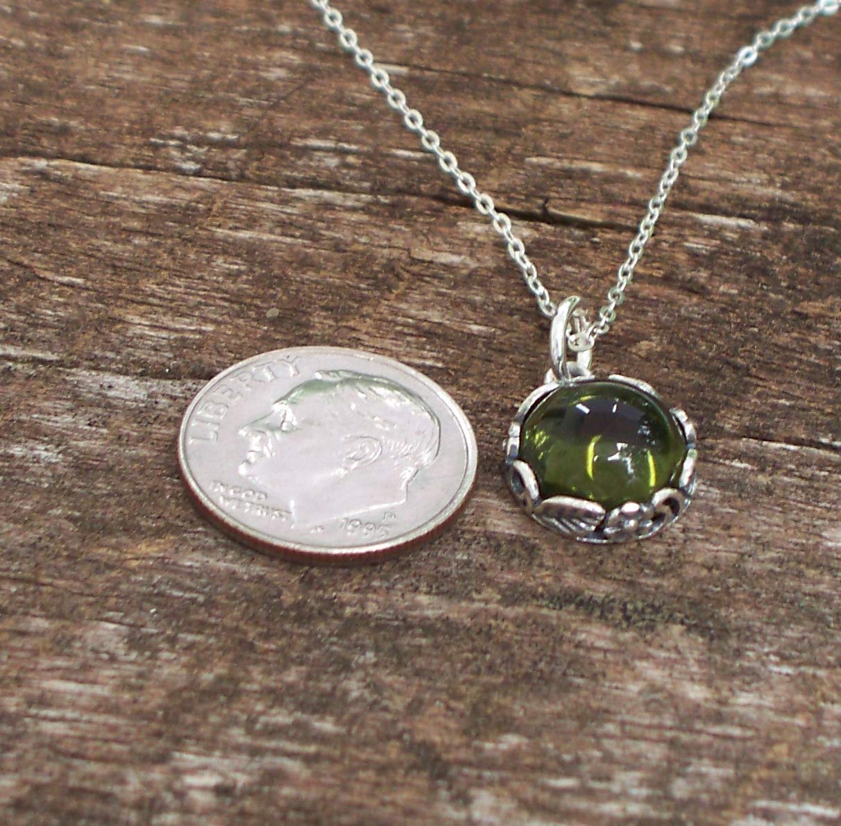 Bottled Up Designs Handmade Vintage Necklace, Recycled Mason Jar, Sterling Silver, Eco Friendly, Made in USA, Birthday Gifts, Mothers Day, Women, Anniversary (Mason jar (Aqua))