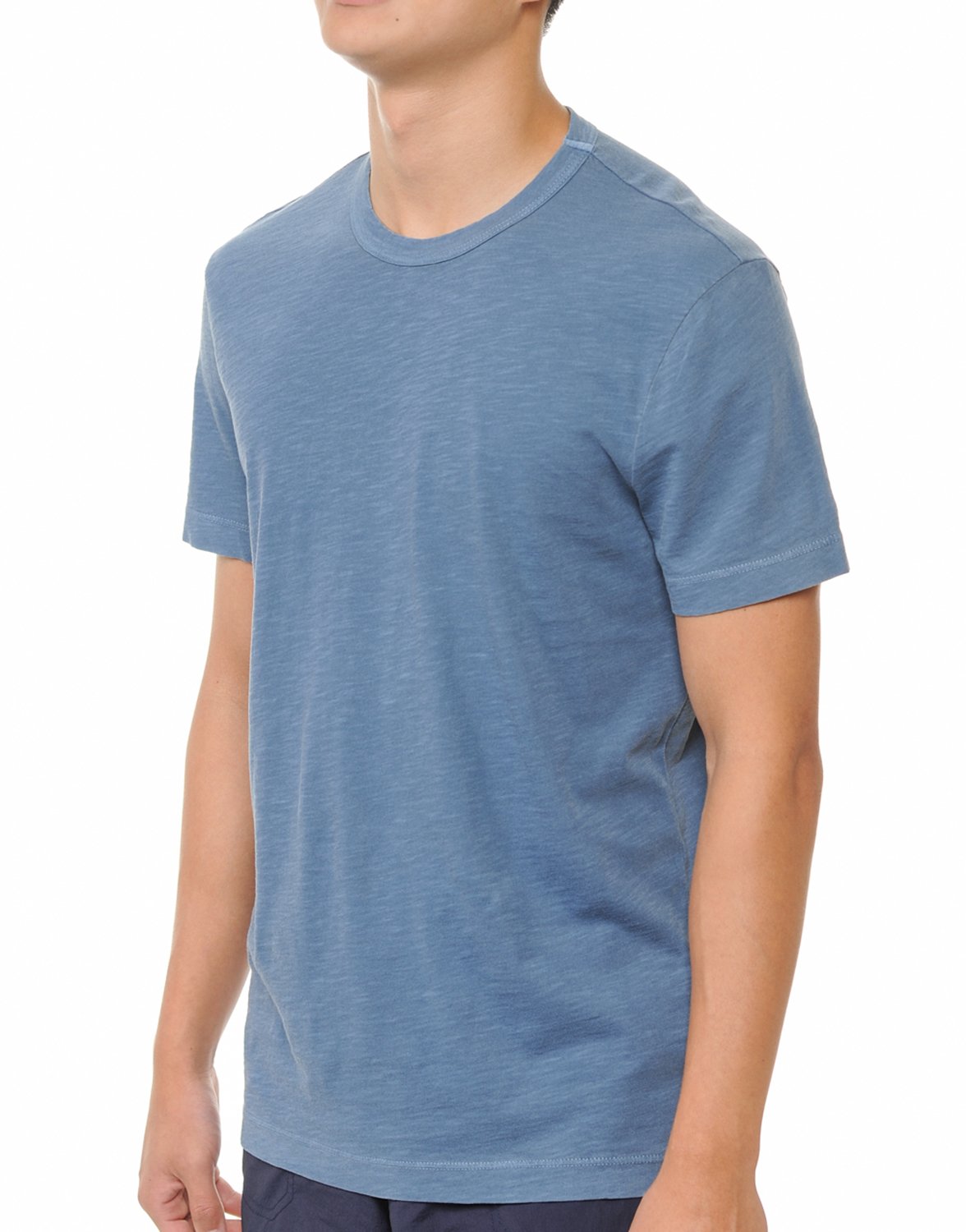 YURO-K Men's Premium Binded Neck Cotton Classic Short Sleeve Crew T-Shirt