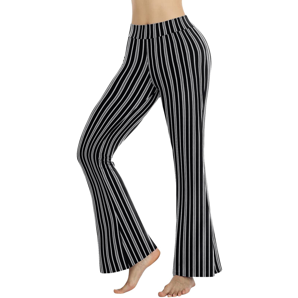Sweet Hearts Flare Yoga Pants for Women- High Waisted Bootcut Leggings Casual Stretchy Palazzo Wide Leg Pants Made in USA