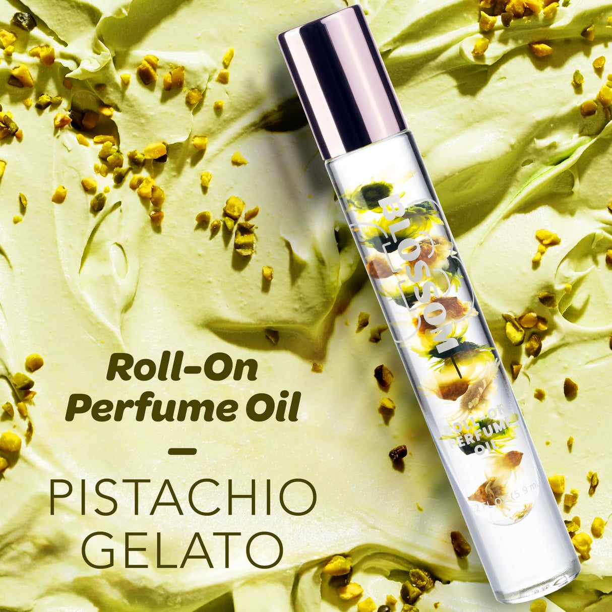 Blossom Roll on Perfume Oil for Women, Alcohol Free Rollerball Perfume with Essential Oil, Infused with Real Flowers, Made in USA, 0.20 oz (Lemon, Bergamot, Violet, White Musk), Cactus Flower
