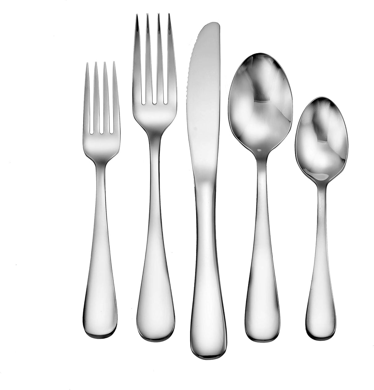 Annapolis 20 Piece Flatware Set Service for 4 Stainless Steel 18/10 Silverware Made in USA by Liberty Tabletop