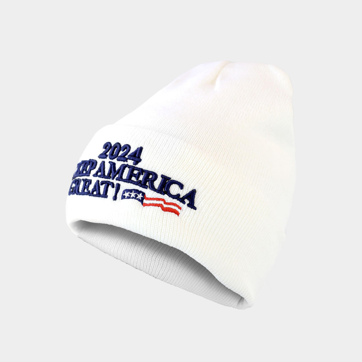 Made in USA Exclusive 2024 47th President 3D Trump Skull Knit Beanie Cap President Beanie Hat