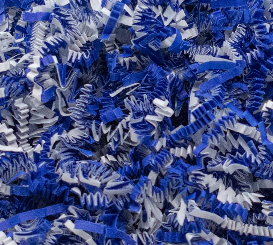 Stephanie Imports Made In USA 3-Ply Crinkle Cut Shredded Paper 2 lbs (Red & Green Christmas Mix)