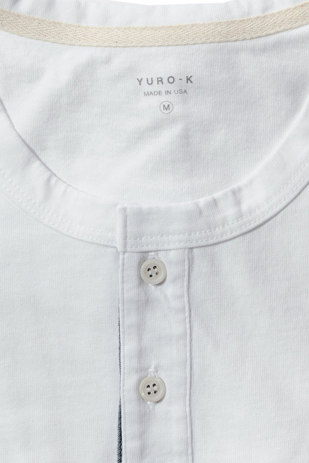 YURO-K Men's Garment Dyed Premium Cotton Classic Short Sleeve Henley with Binded Neck T-Shirt Small - 2X Large