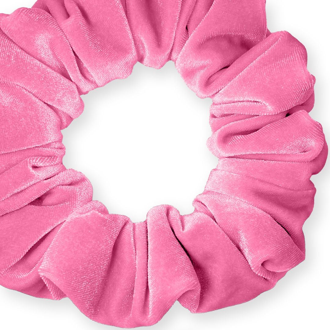 Velvet Scrunchies Jumbo Size Plush Big Ponytail Holders Thick Braided Locked Hair Big Made in the USA Green Pine
