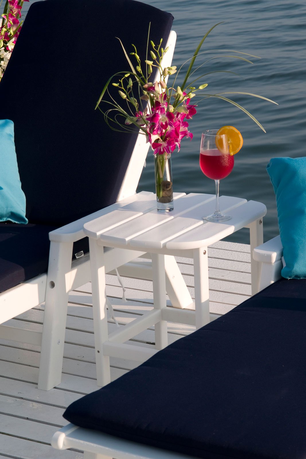 POLYWOOD AD4030PB Classic Outdoor Adirondack Chair, Pacific Blue