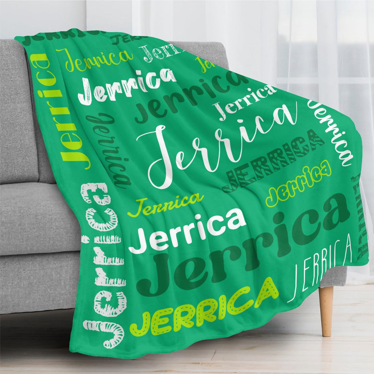 Custom Blanket with Name, Soft Cozy Personalized Name Blankets for Kids, Girls, Boys, Adults, Customized Christmas Blanket for Women, Men, Newborn, New Mom, Red Colors, Made in USA