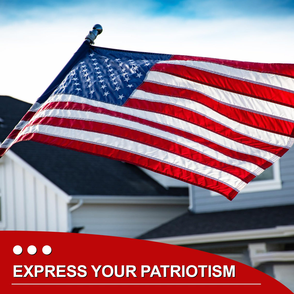 100% Made in USA American Flags 3x5 Ft Outside,American Flag Outdoor Heavy Duty,Us Flag 3x5 Longest Lasting Usa Flag, Built For Outdoor Use,(100% In Usa)