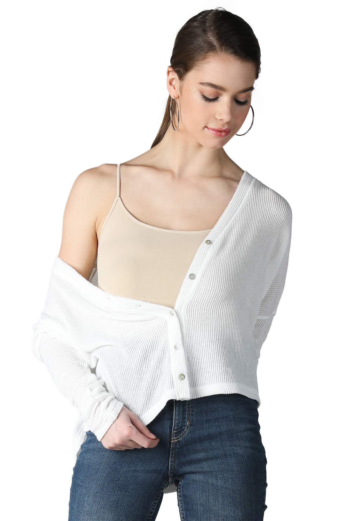 NIKIBIKI Women Seamless Basic Camisole, Made in U.S.A, One Size