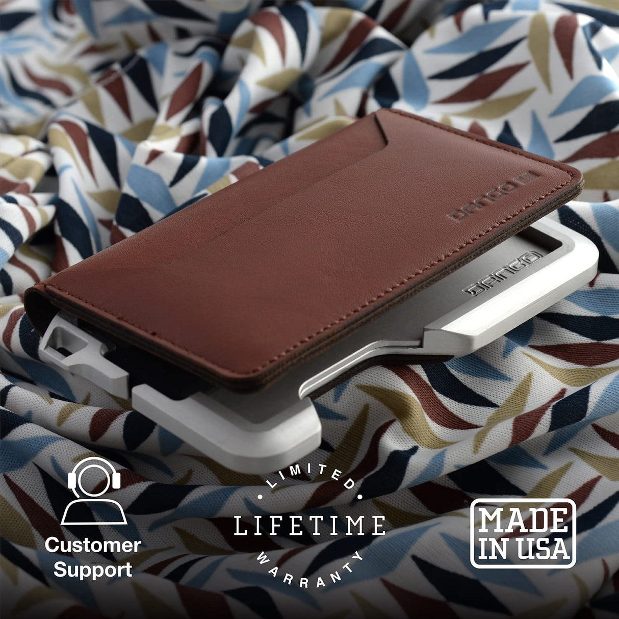 Dango Slim Minimalist Wallet for Men - RFID Blocking - Leather