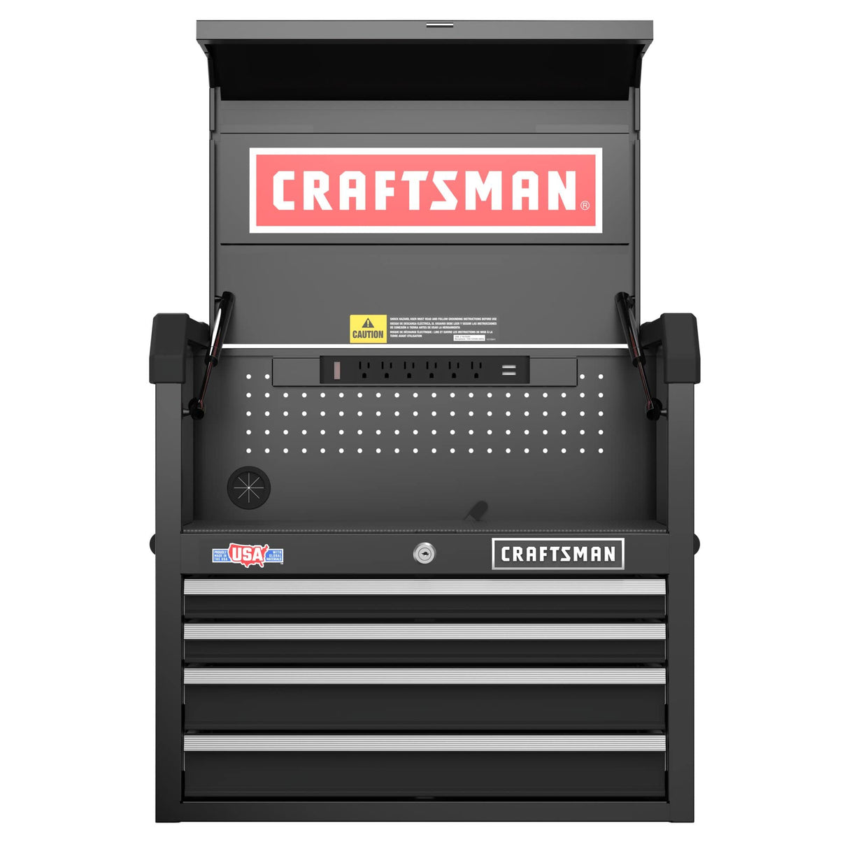 CRAFTSMAN S2000 26IN 4-DRAWER CHEST W/LIGHT & DIVIDE (CMST32642RB)