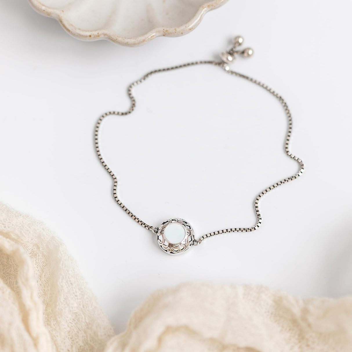 Bottled Up Designs Handmade Vintage Lace Adjustable Slider Bracelet, Recycled Glass, Sterling Silver, Eco Friendly, Made in USA, Birthday Gifts, Mothers Day, Women (Olive Wine Bottle)