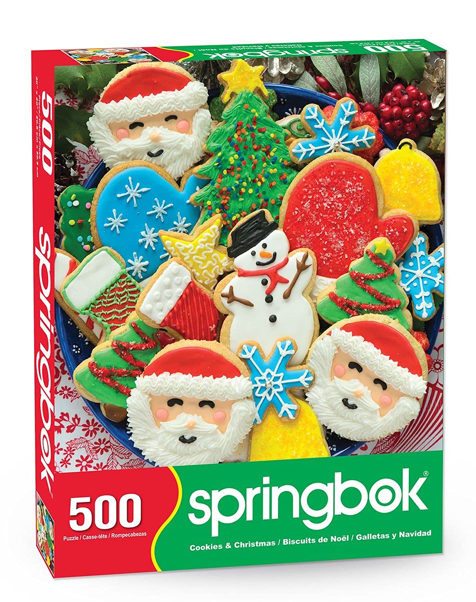 Springbok - Cookies and Christmas - 1000 Piece Jigsaw Puzzle - Colorful Holiday Puzzle That Will Make Your Mouth Water