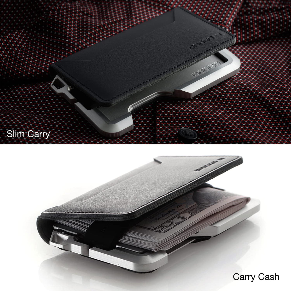 Dango Slim Minimalist Wallet for Men - RFID Blocking - Leather