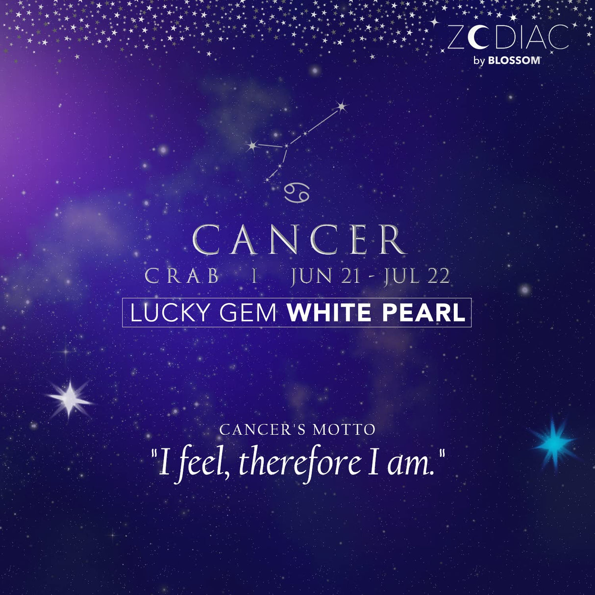 Blossom Zodiac Sign Roll-On Lip Gloss, Vanilla Scented + Moisturizing with Crystals, Made in USA, 0.20 fl. oz./5.9ml, Aquarius