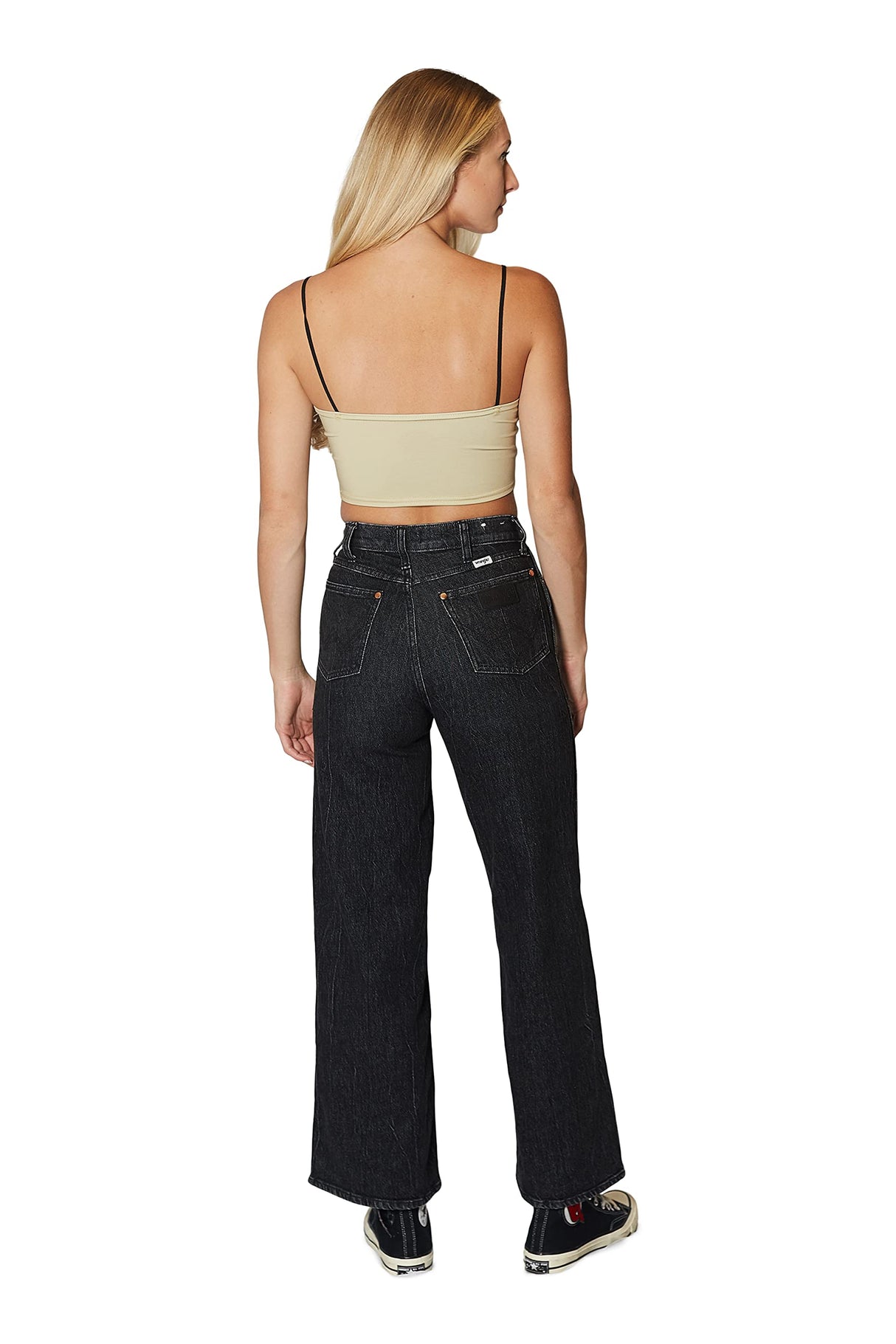 Lojobands Women's Tailgate Outfit College Spaghetti Tank Top Crop Top Made in USA One Size Fits Most