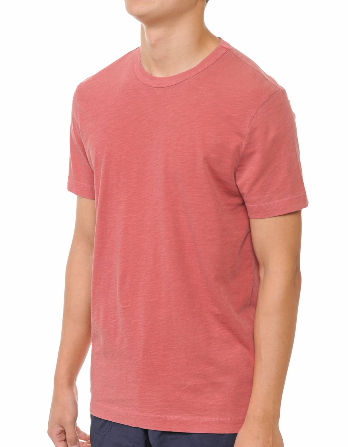 YURO-K Men's Premium Binded Neck Cotton Classic Short Sleeve Crew T-Shirt