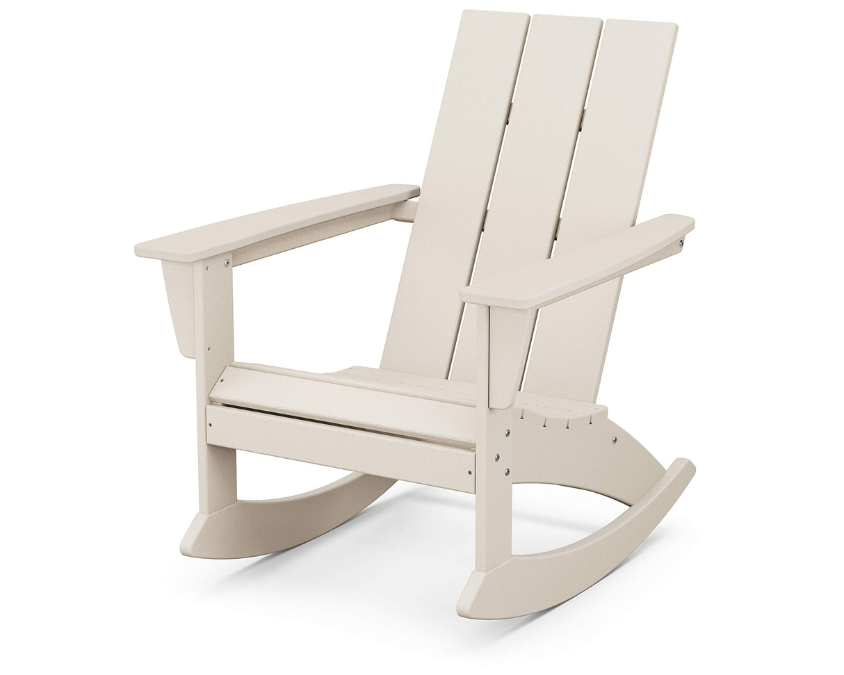 POLYWOOD® Modern Adirondack Rocking Chair, Sand