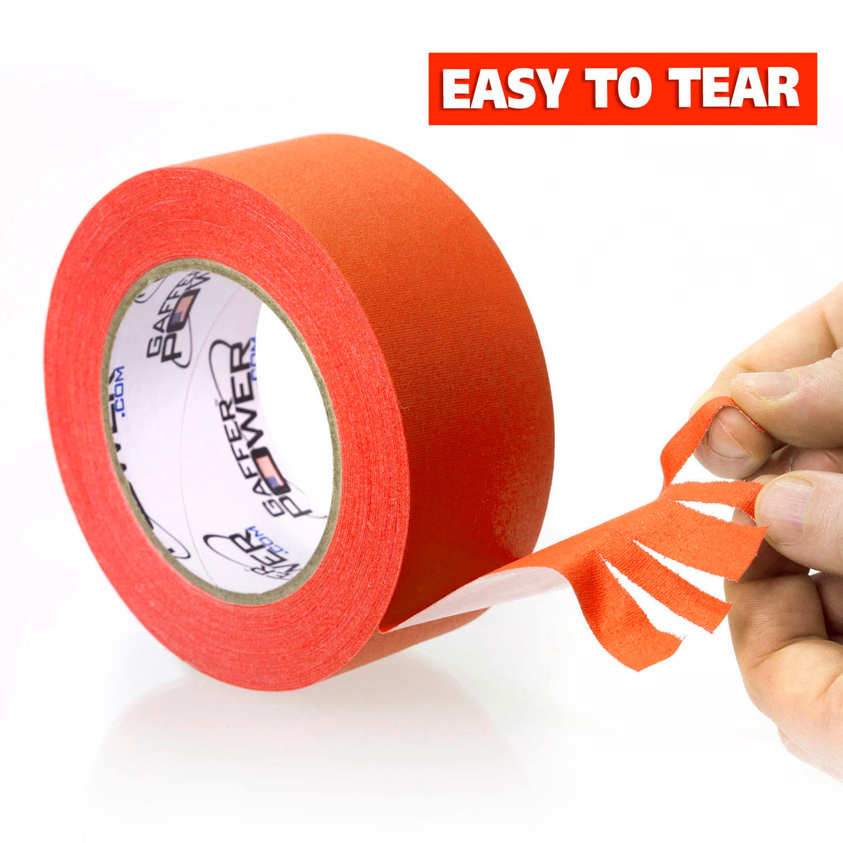 Gaffer Power Proudly Made in The USA, Real Professional Grade Gaffer Tape, Heavy Duty Gaffers Tape, Non-Reflective, Multipurpose. 2 Inches x 30 Yards, Black