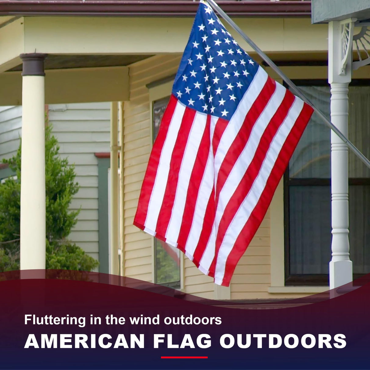 100% Made in USA American Flags 3x5 Ft Outside,American Flag Outdoor Heavy Duty,Us Flag 3x5 Longest Lasting Usa Flag, Built For Outdoor Use,(100% In Usa)