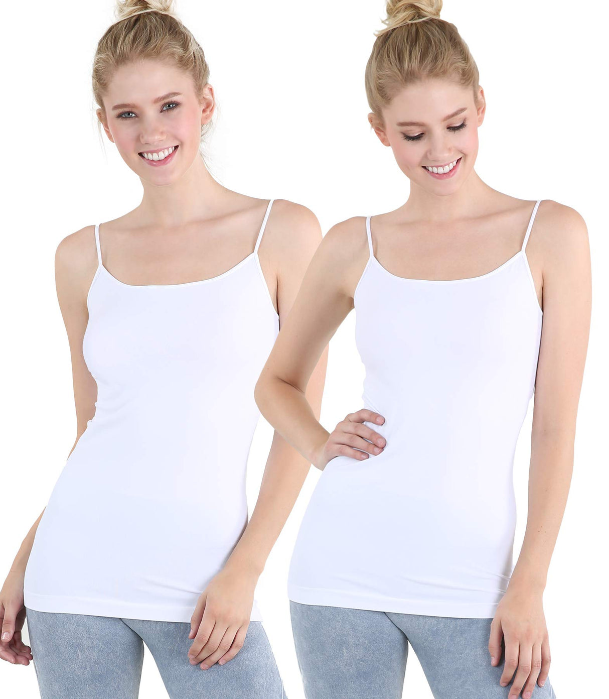 NIKIBIKI Women Seamless Basic Camisole, Made in U.S.A, One Size