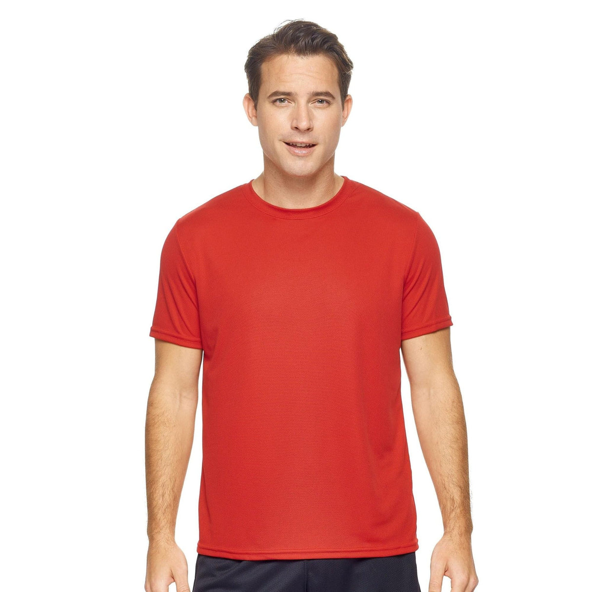 Expert Brand USA-Made Men's Oxymesh Crewneck Short Sleeve Active T-Shirt for Sports Hiking Running Gym