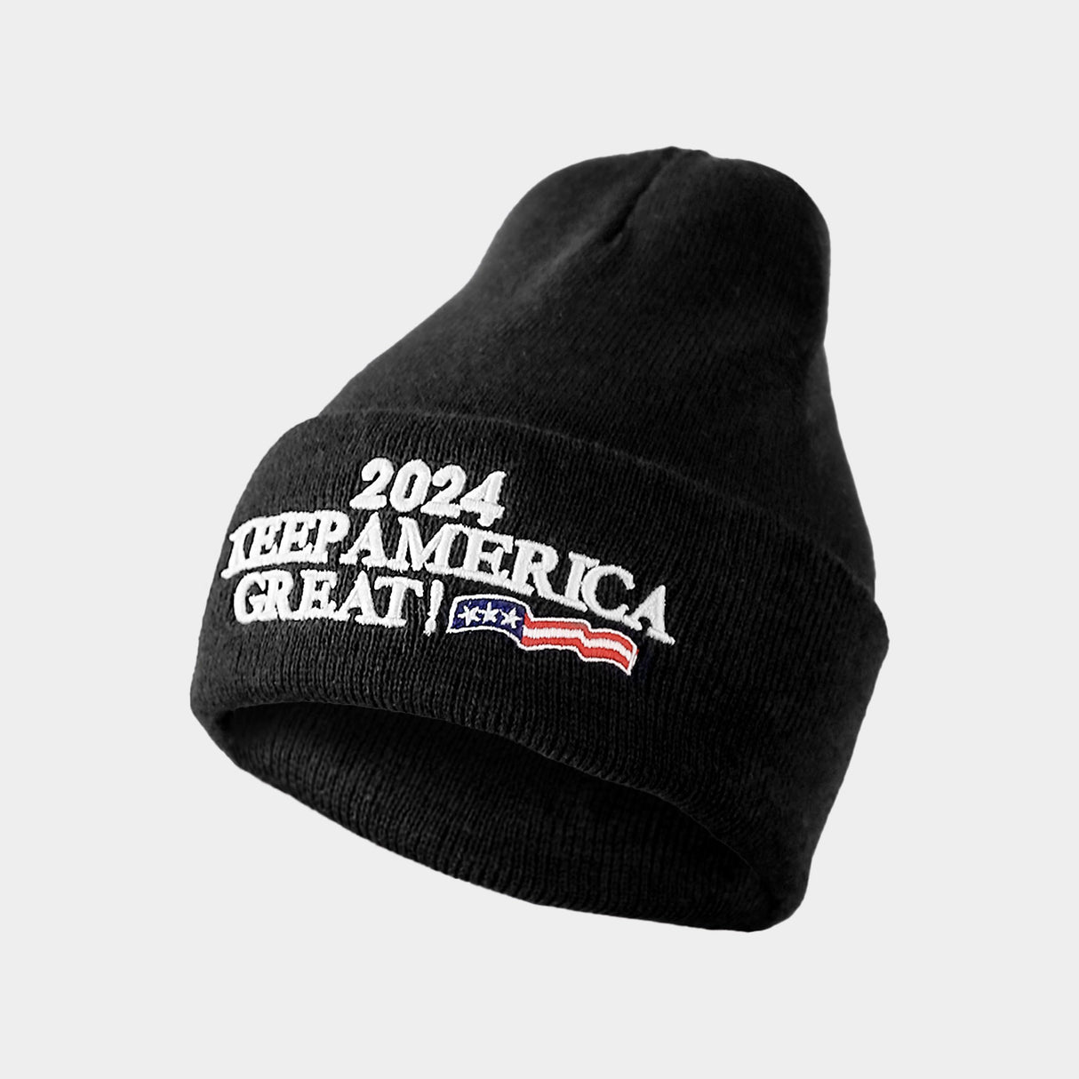 Made in USA Exclusive 2024 47th President 3D Trump Skull Knit Beanie Cap President Beanie Hat