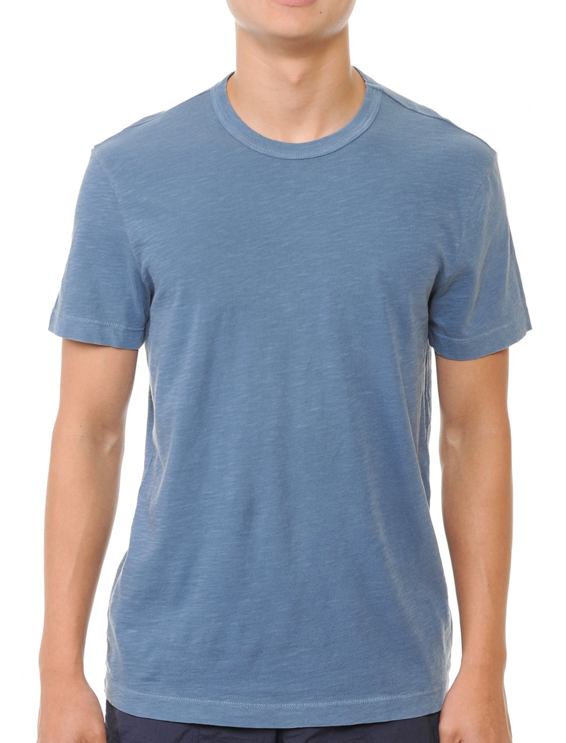 YURO-K Men's Premium Binded Neck Cotton Classic Short Sleeve Crew T-Shirt