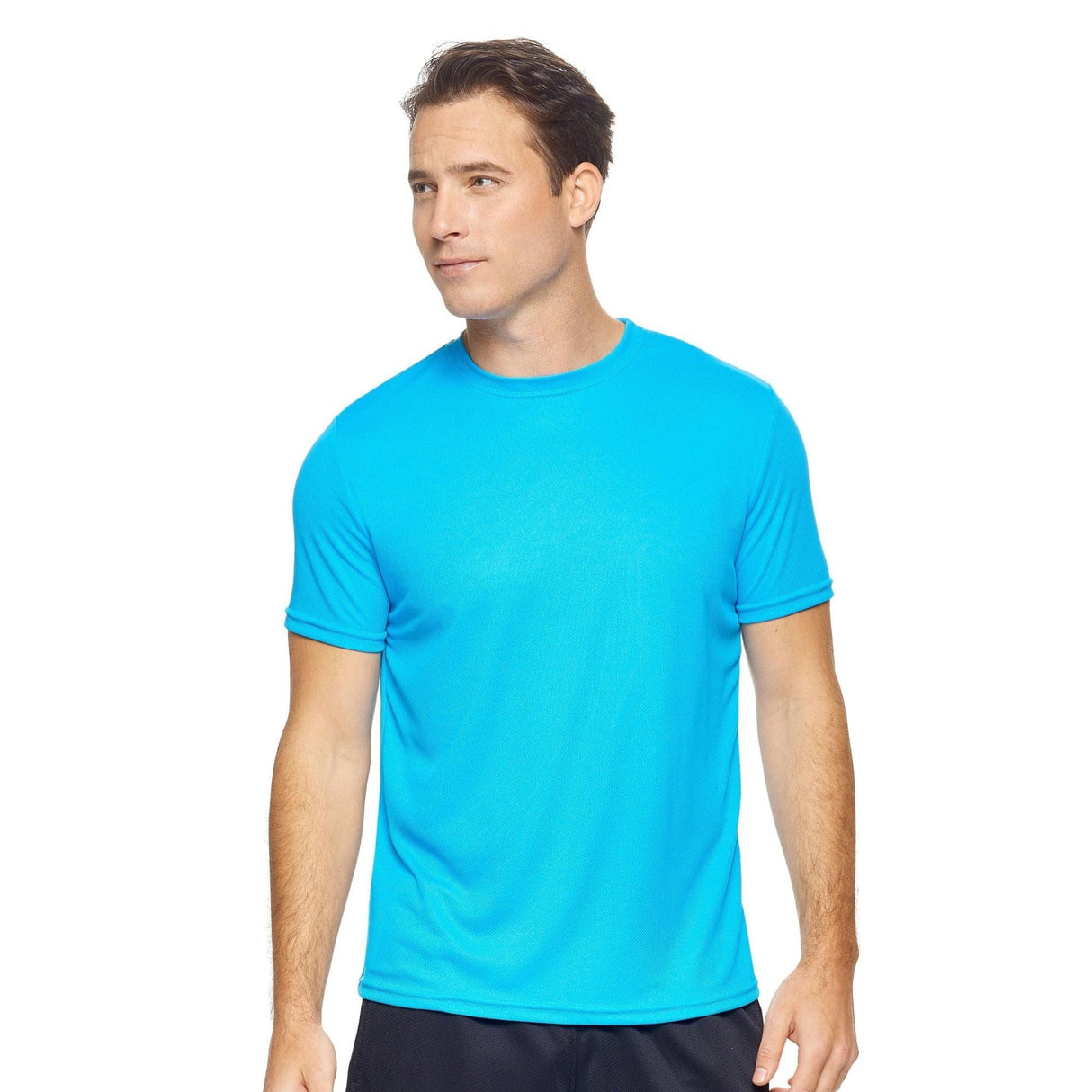 Expert Brand USA-Made Men's Oxymesh Crewneck Short Sleeve Active T-Shirt for Sports Hiking Running Gym