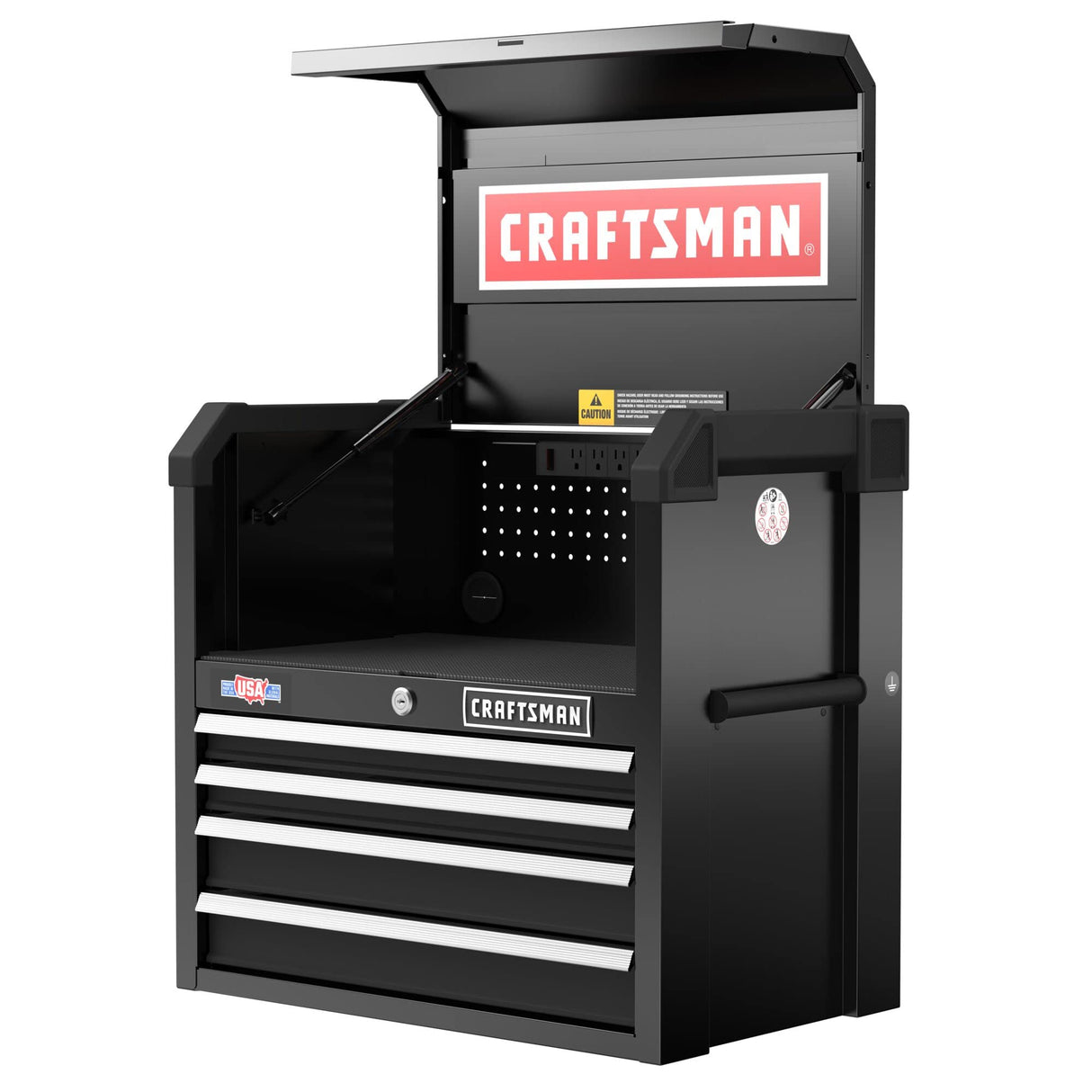 CRAFTSMAN S2000 26IN 4-DRAWER CHEST W/LIGHT & DIVIDE (CMST32642RB)