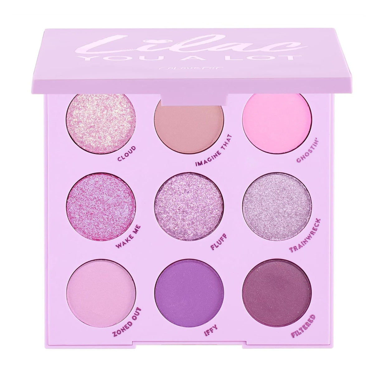 ColourPop Lilac You A Lot Shadow Palette - Purple Shadow Palette with Metallic and Matte Finishes - High-Pigment Makeup with a Long-Wearing Formula (0.3 oz)