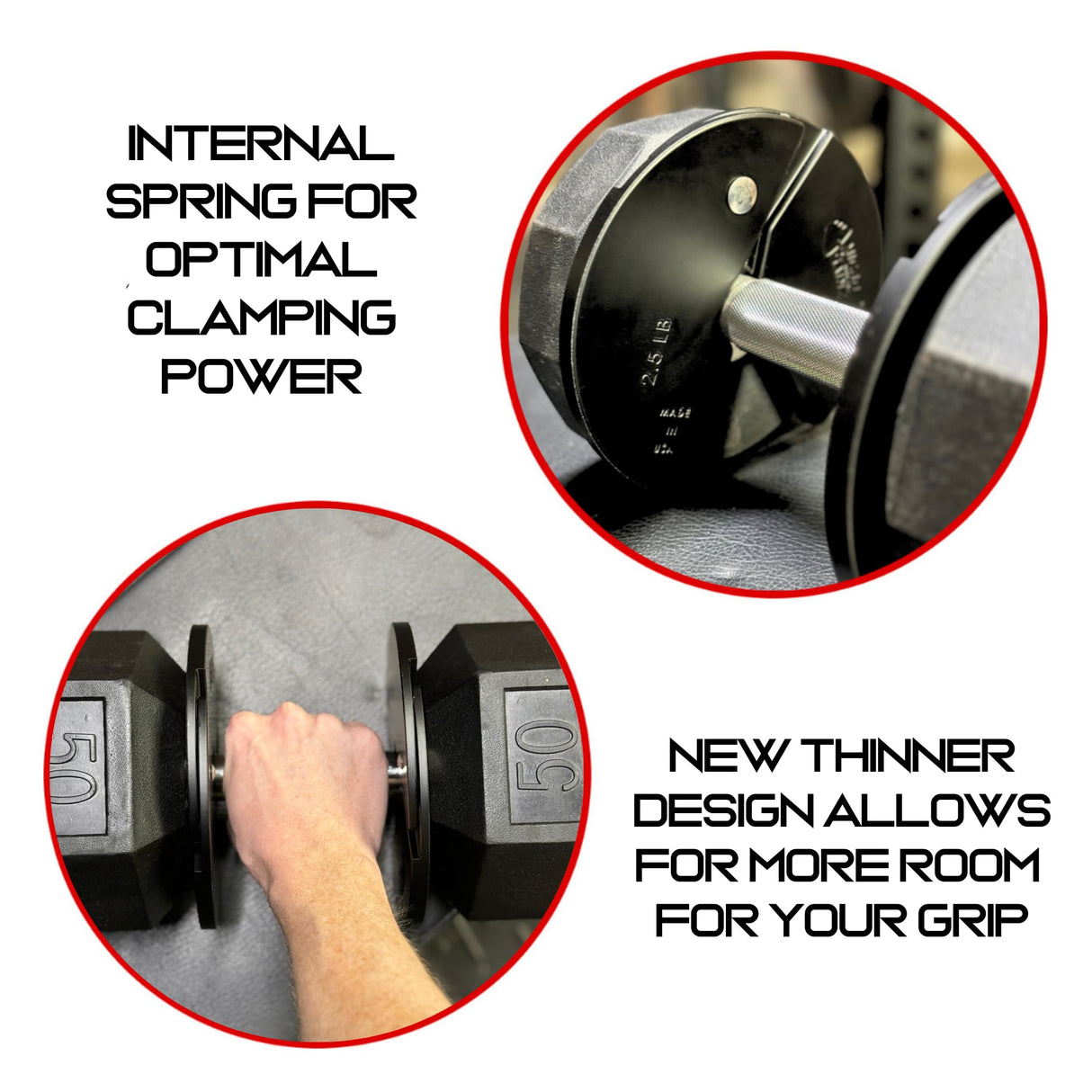 Micro Gainz Dumbbell Fractional 2.5 lb Weight Plate, Ideal for Micro Loading, (Choose Color) 2 Piece Fractional Weight Plates, Designed for Dumbbell Training, Made In USA