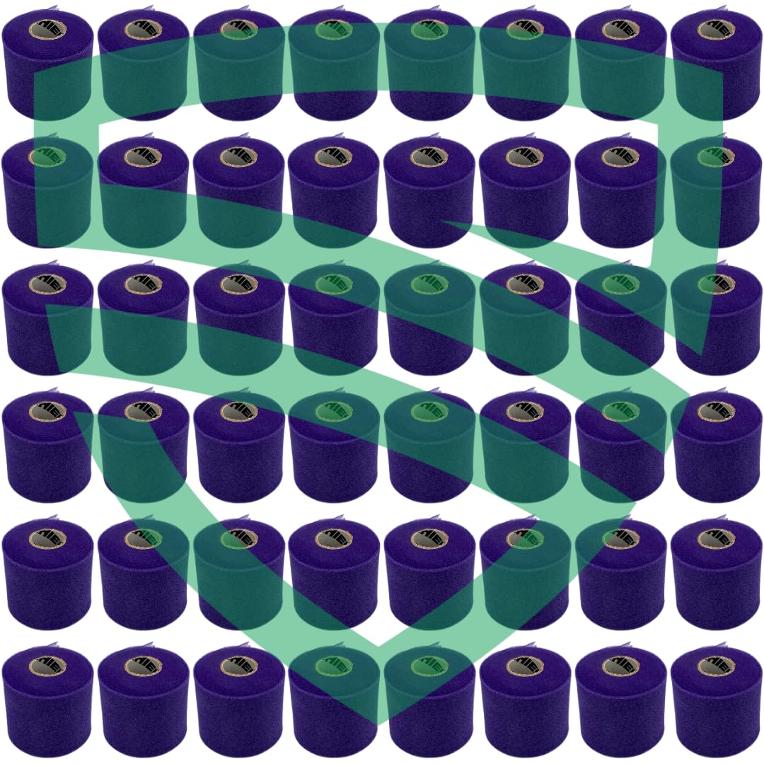 Shield Athletic Underwrap | Bulk Case 48 Rolls of PreWrap, Hair Tie, Headband, Patellar Support, Pre-Wrap Athletic Tape, 2.75" X 30 SYards, Foam Barrier Skin Protection, Flexible, Breathable Red