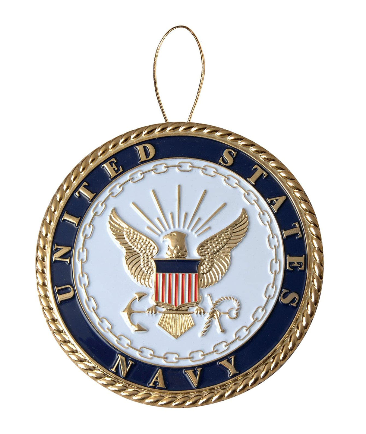 Allied Products Navy Heroes Series Holiday Ornament - Officially Licensed Navy Medallion