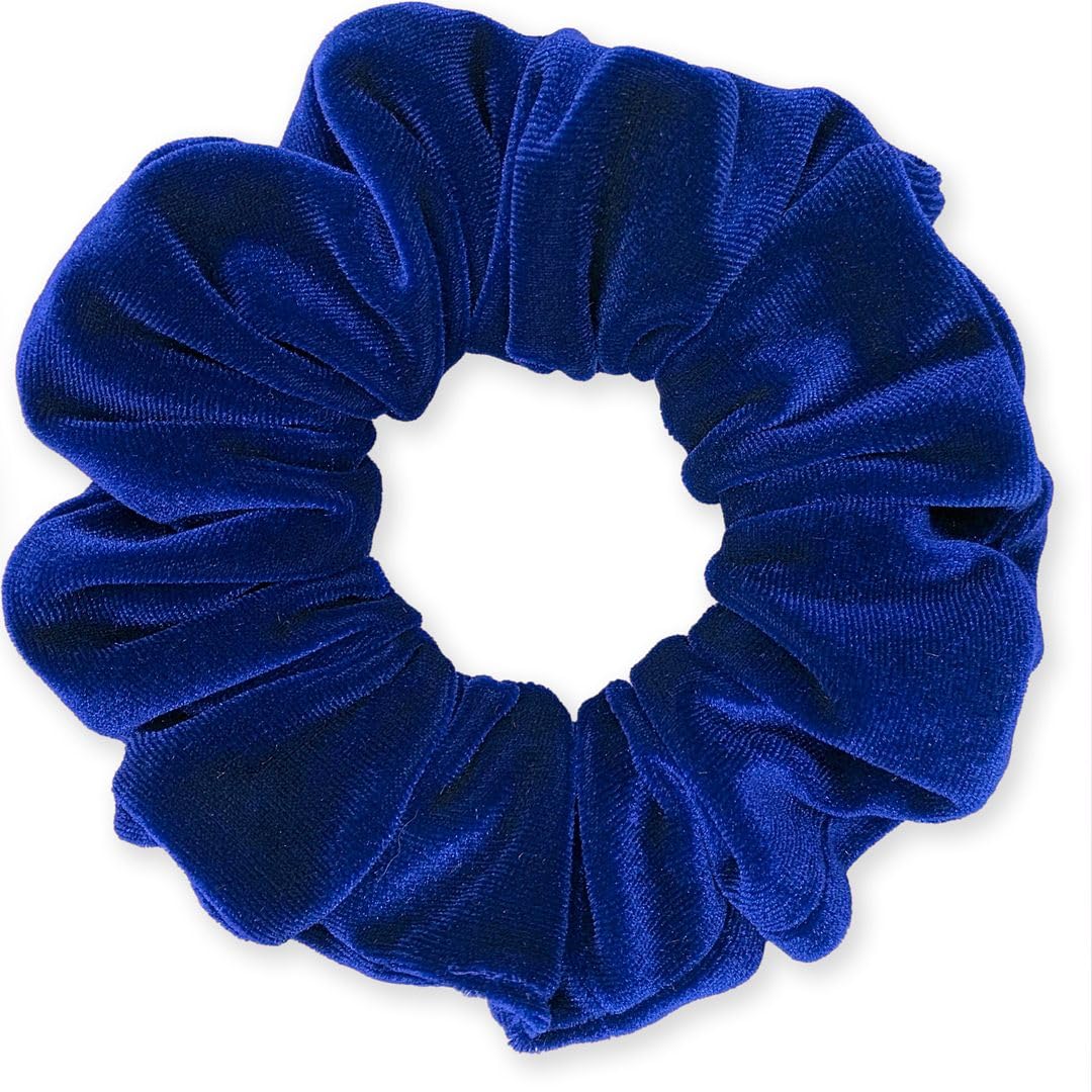 Velvet Scrunchies Premium Plush Soft Ponytail Holder Made in the USA Black