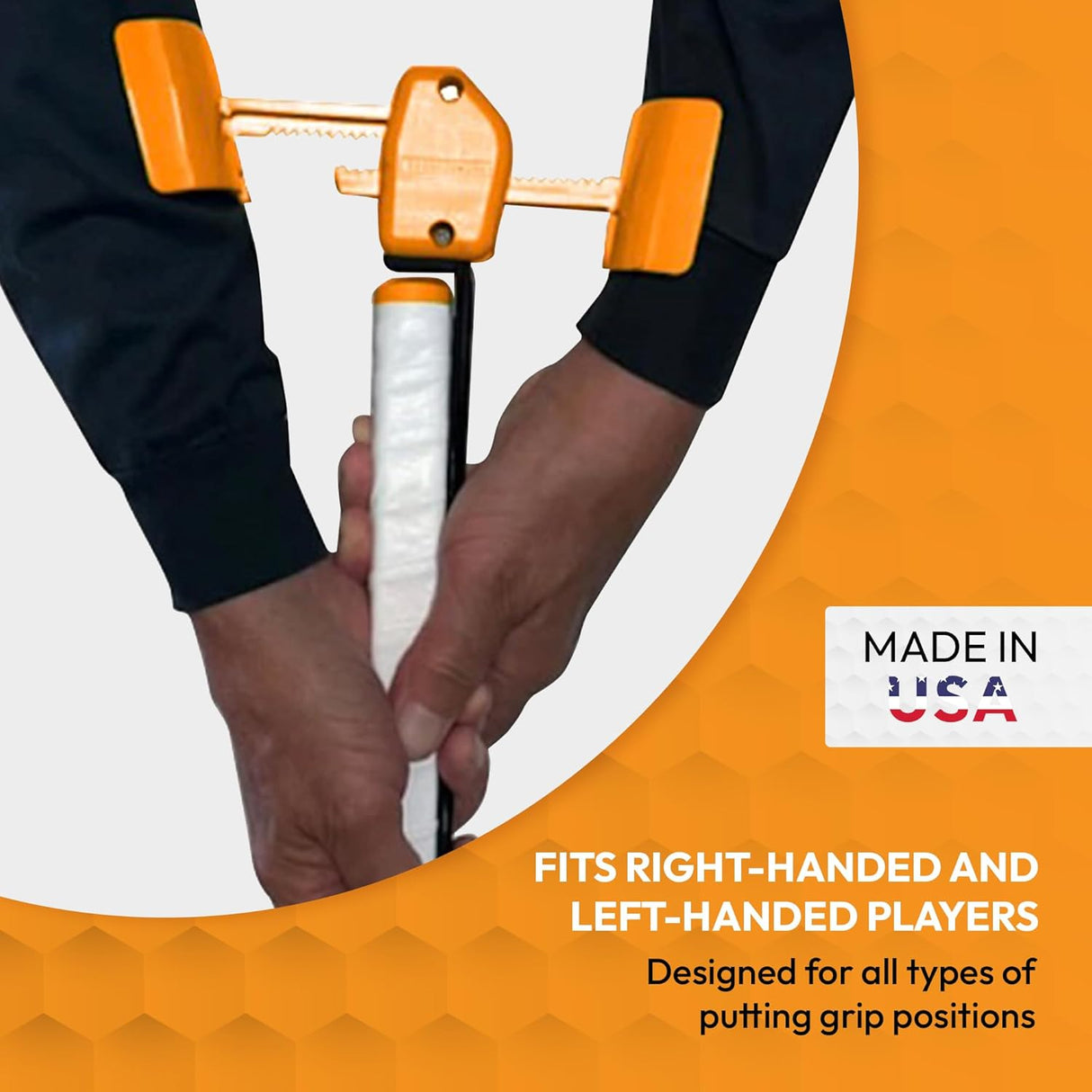 The Putt Master Golf Putting Aid Trainer, Patented Short Game Golf Swing Training for Precision and Accuracy, Made in USA by Orange Whip Golf