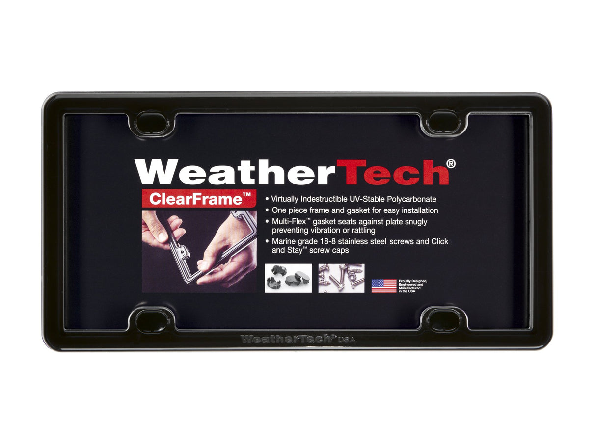 WeatherTech ClearFrame License Plate Frame, Baby Blue