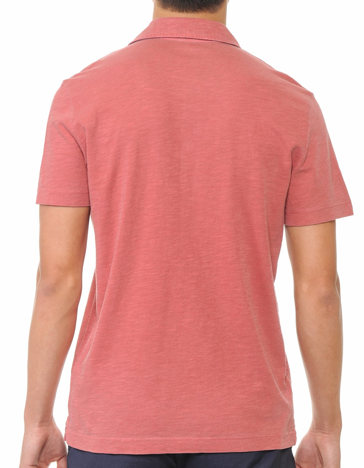 YURO-K Premium Cotton Slub Jersey Short Sleeve Men's Polo T-Shirt with Side Slit Small - XX