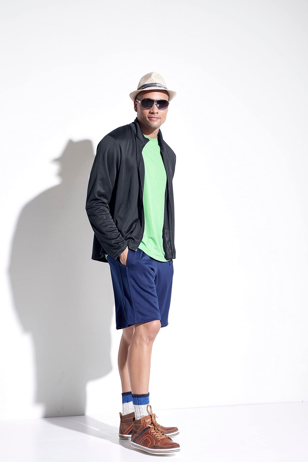 Expert Brand USA-Made Men's Active Performance Sportsman Zip Training Jacket for Sports Hiking Gym Running