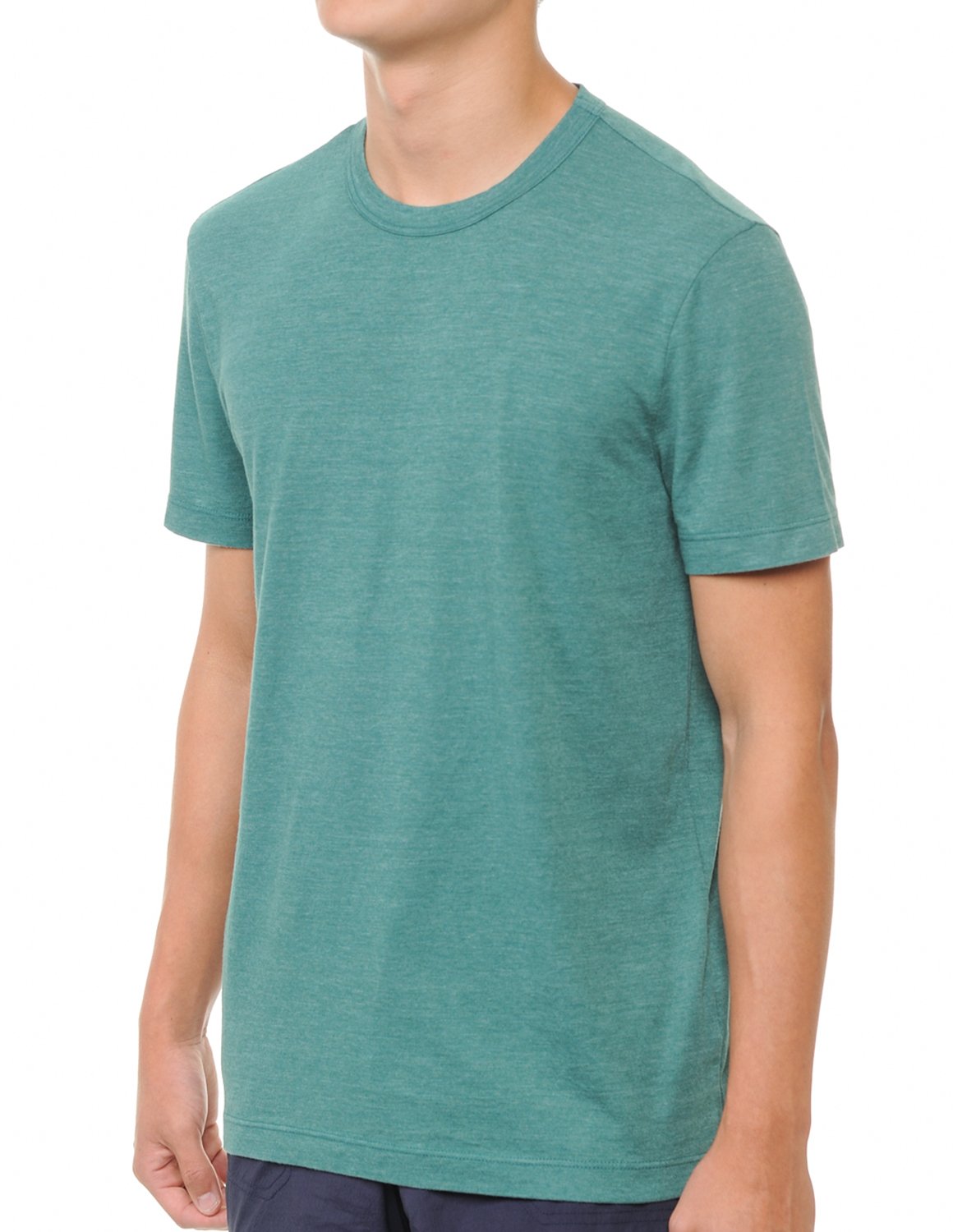 YURO-K Men's Premium Binded Neck Cotton Classic Short Sleeve Crew T-Shirt