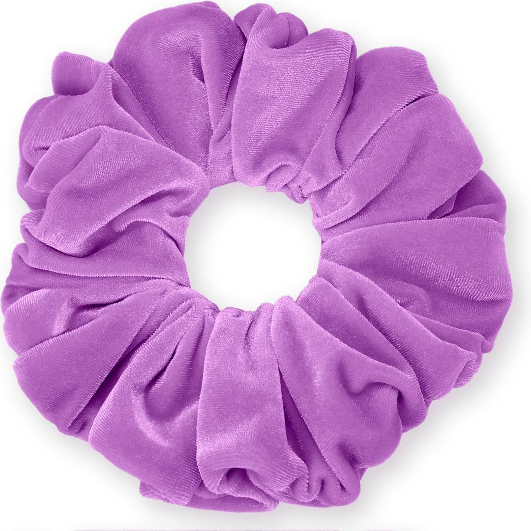 Velvet Scrunchies King Size Leopard XXL Plush Ponytail Holders Oversized Big Made in the USA