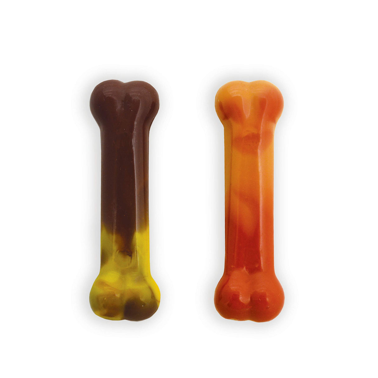 Nylabone Power Chew Classic Bone Chew Toy for Dogs, Durable Dog Toys for Aggressive Chewers, Bacon & Chicken Flavor, Medium/Wolf (2 Count)