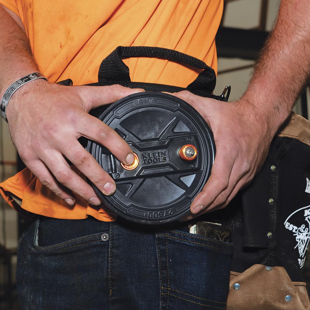 Klein Tools 27400 Tie wire Reel, Made in USA, Lightweight Aluminum, Left Handed and Right Handed with Rewind Knob
