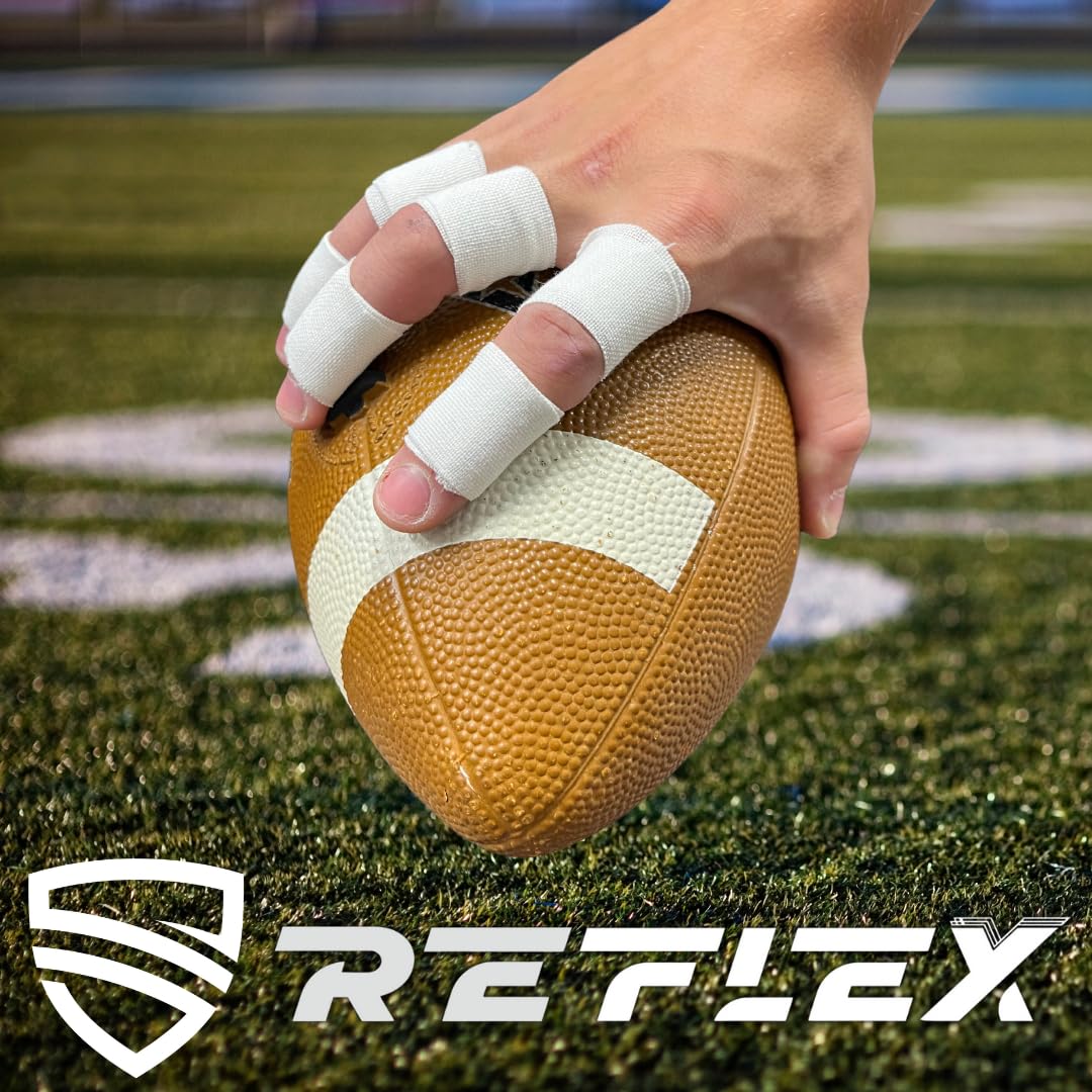 Shield Reflex | Stretch Athletic Tape, Tear by Hand, Made in USA, Thin, Flexible, Elastic Sports Tape, Spatting Football Tape 6 Pack (Midnight Blue, 2 Inch)