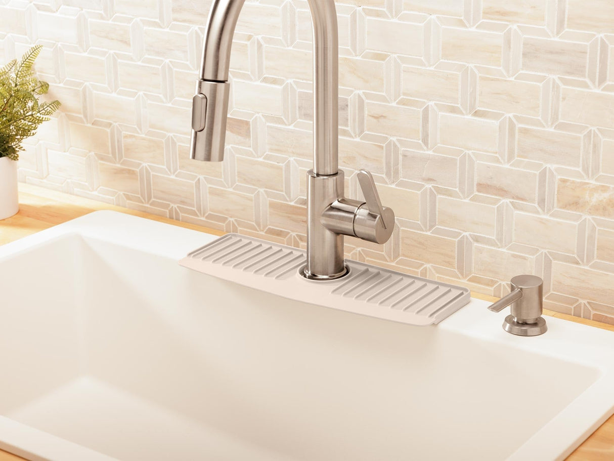 WeatherTech FaucetMat Duo - Protect Your Kitchen & Bathroom Countertops - Dark Grey/Slate