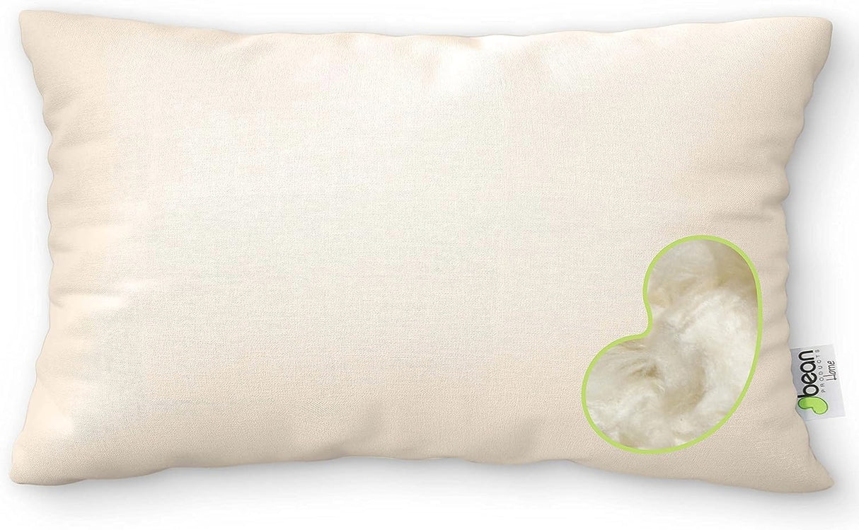 Kapok Standard Bed Pillow - 20" x 26" - Organic Cotton, Vegan, Premium Quality - Made in USA - Neck Bed Body Floor Cushion Insert Couch Throw Bolster - Organic Eco Friendly Fabric and Fill