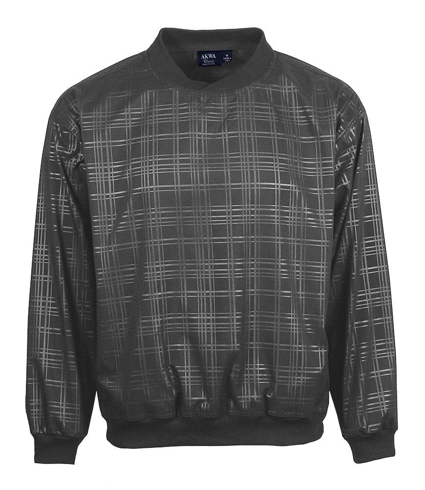 Akwa Men's Embossed Pullover Windshirt Made in USA