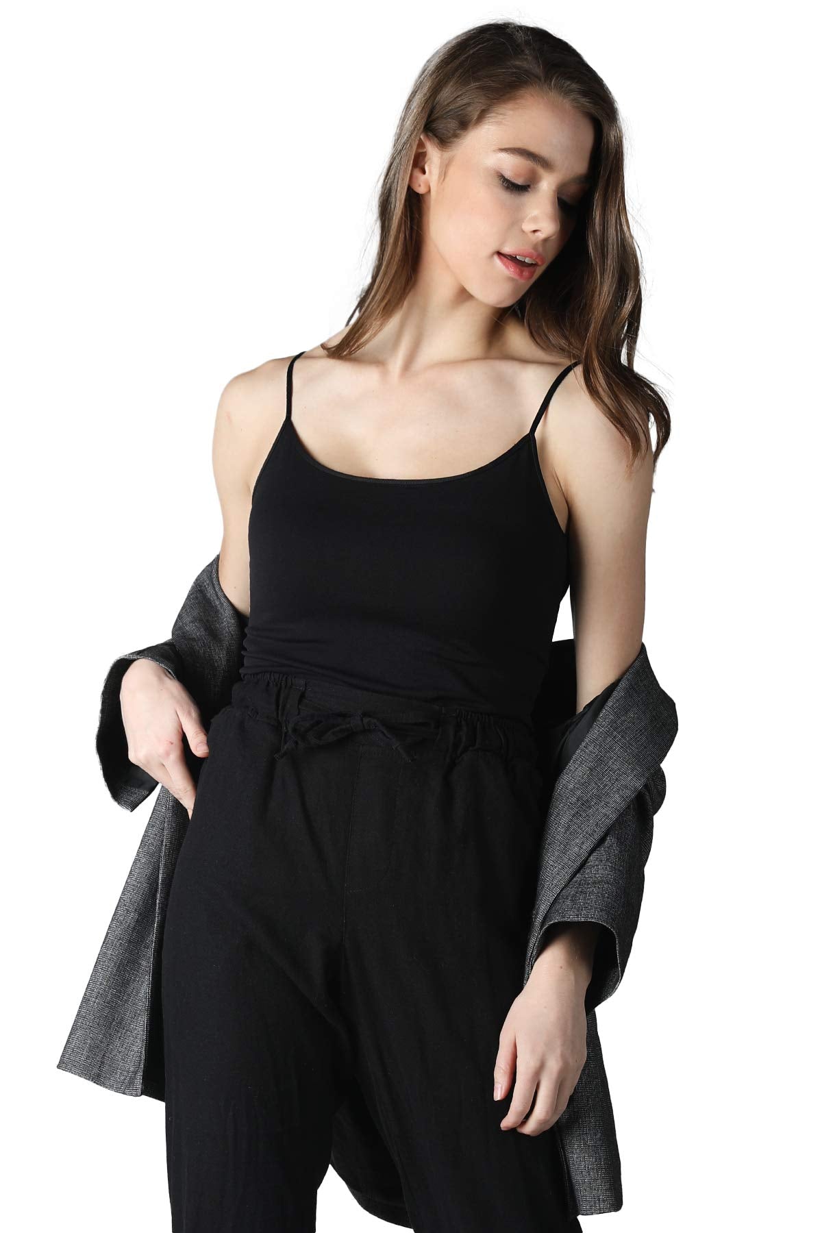 NIKIBIKI Women Seamless Basic Camisole, Made in U.S.A, One Size