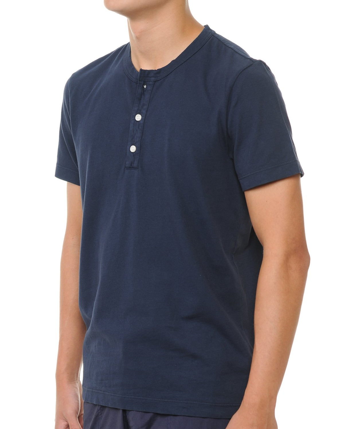 YURO-K Men's Garment Dyed Premium Cotton Classic Short Sleeve Henley with Binded Neck T-Shirt Small - 2X Large