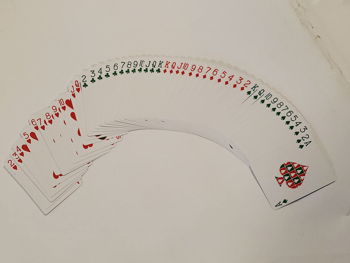 Bicycle Green Back Red Santa Playing Cards
